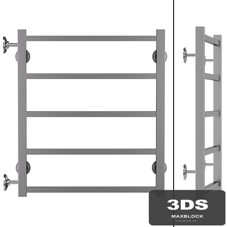 Water heated towel rail Terminus Vega 60x60 (Vega P5 500600 (500)) chrome
