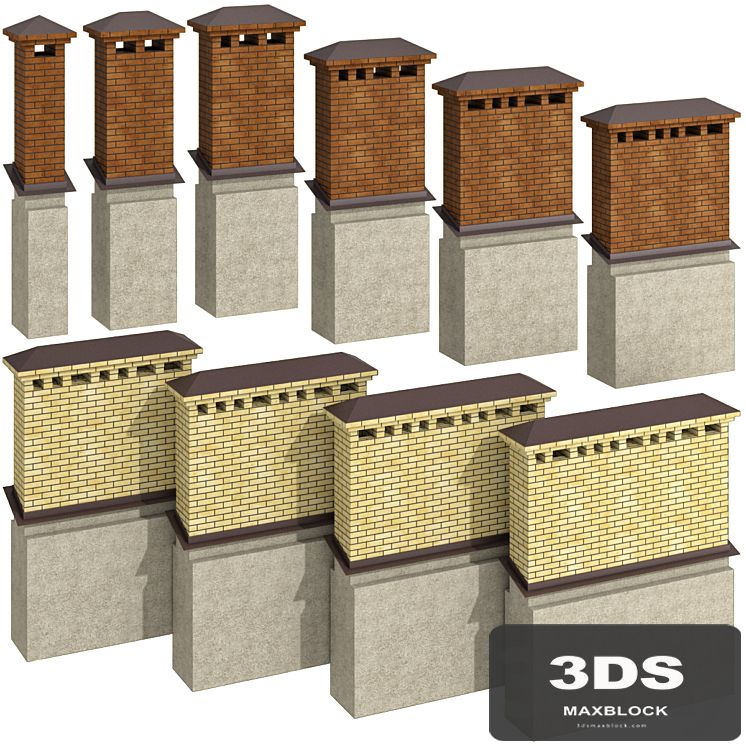 Chimney chimney ventilation duct / chimney smokestack ventilation