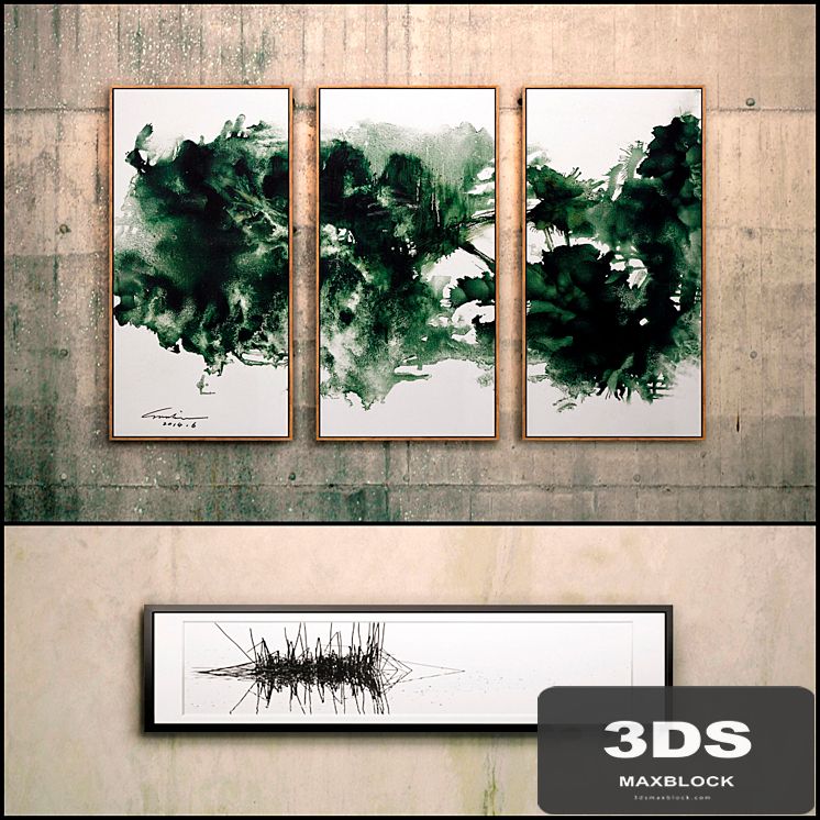 The picture in the frame: 9 piece (Collection 29) Abstract