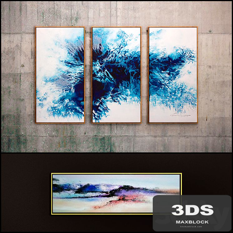 The picture in the frame: 12 Pieces (Collection 30) Abstract