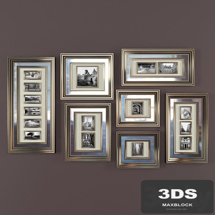 Baguettes Mirrored Collage Frame Gallery