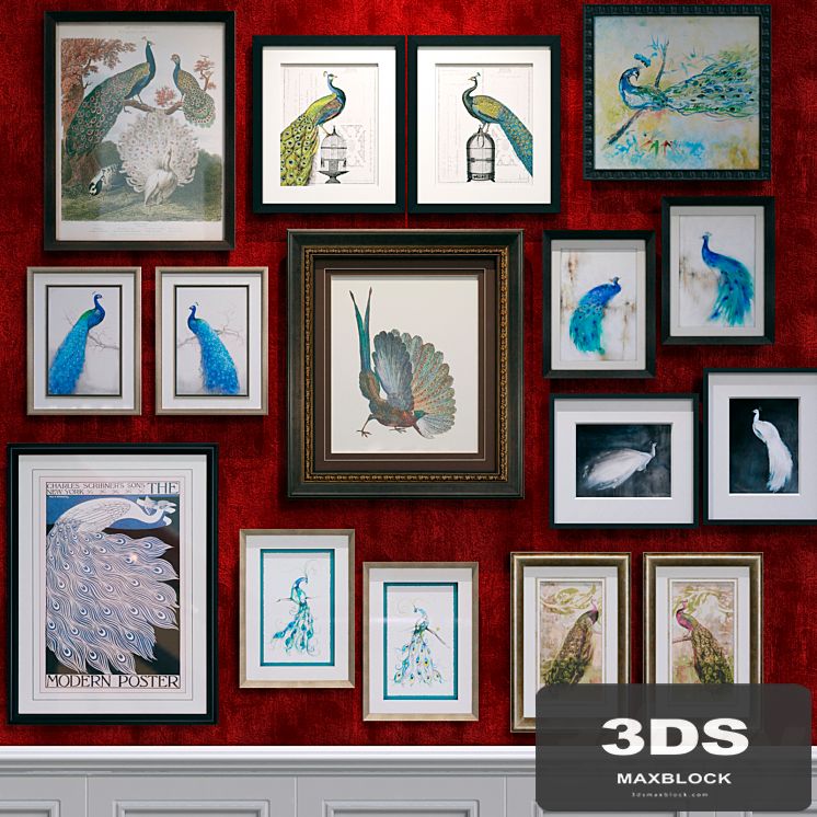 Peacocks Paragon Framed set