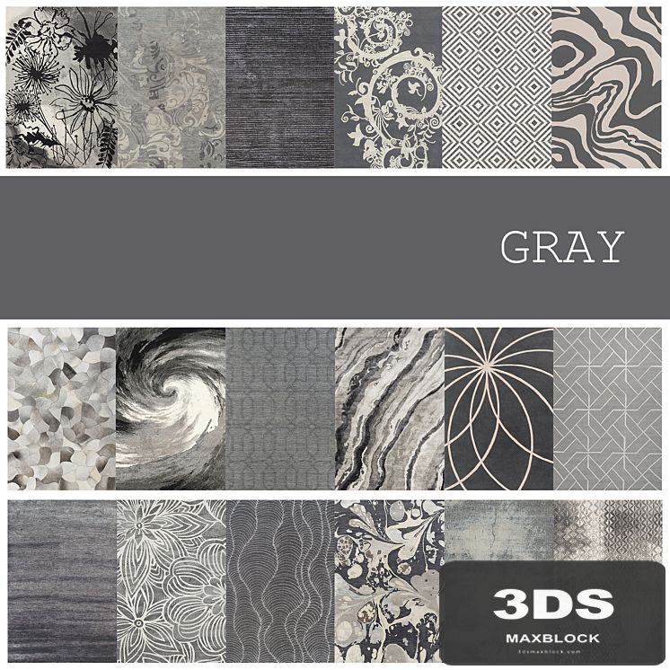 18 carpets in color GRAY
