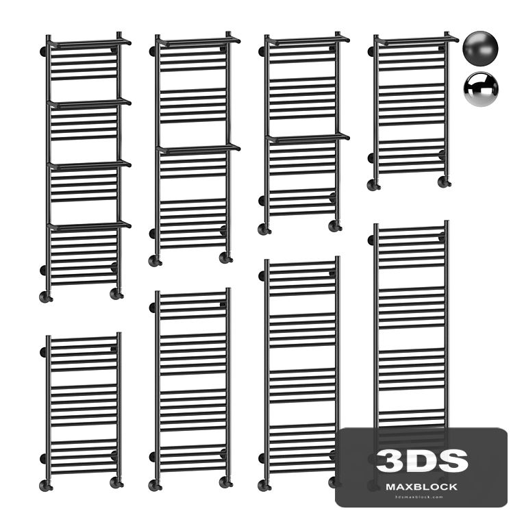Water heated towel rail Terminus Aurora