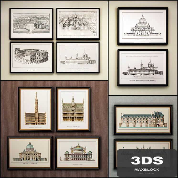 The picture in the frame: 17 piece (Collection 33) Architecture