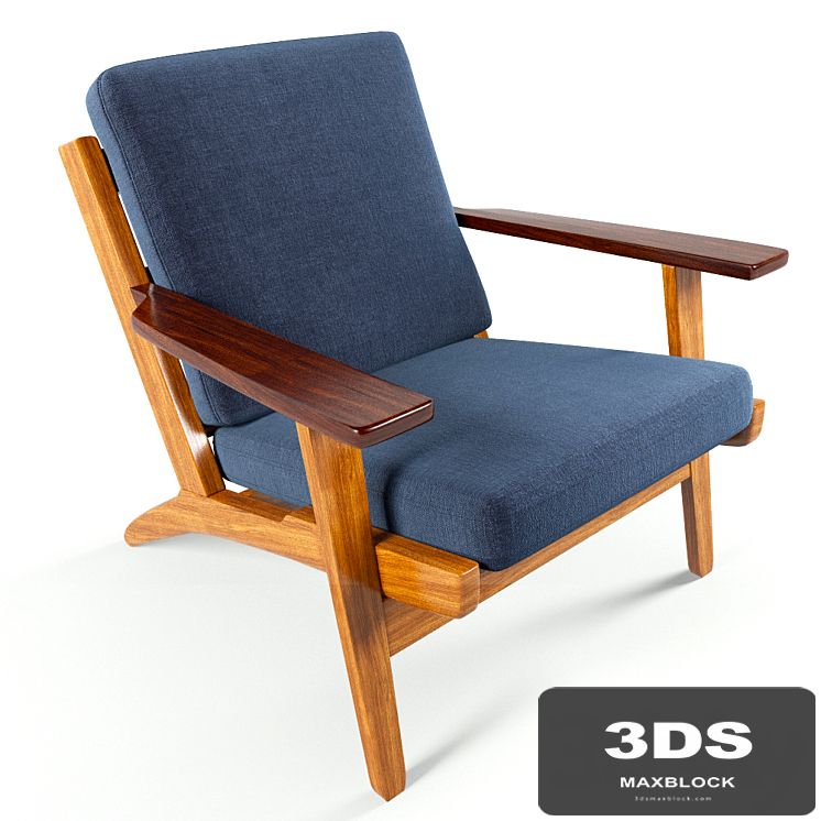 Wegner Style Plank ArmChair