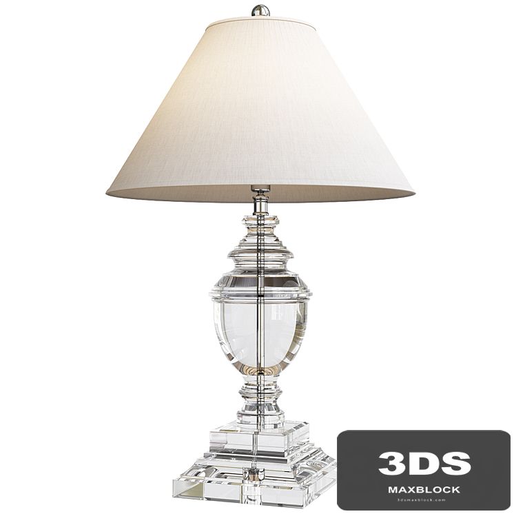 Crystal table lamp eichholtz noble