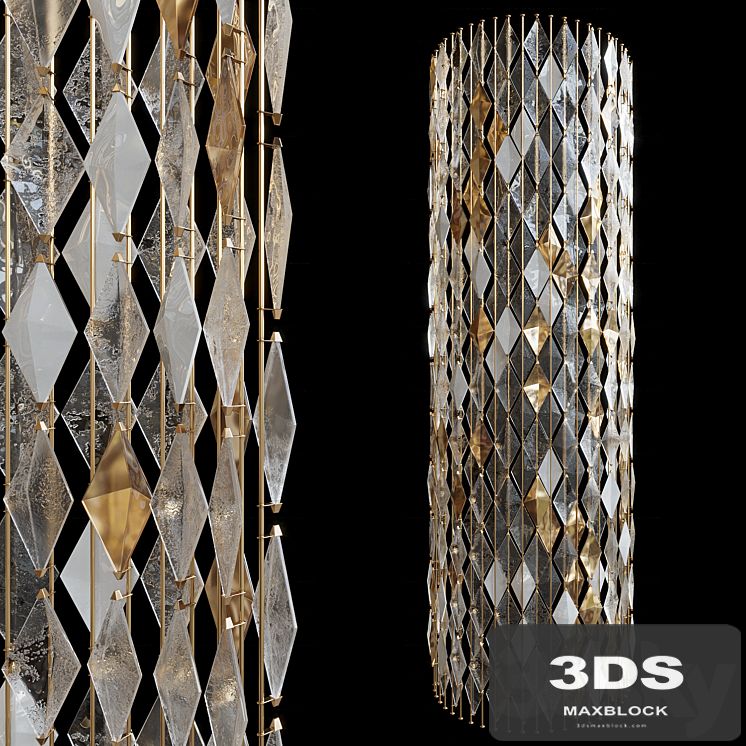 Decorative partition-screen Vargov Design (radius)