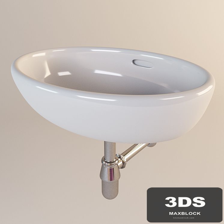 Sink Laufen Pro and Sifon Hansgrohe 52053000