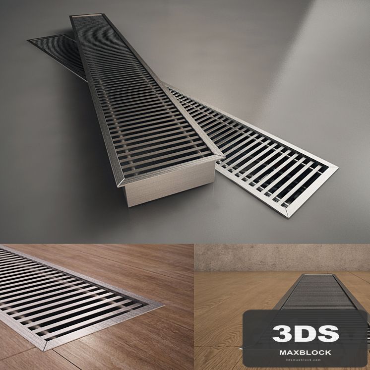 Convector is embedded in the floor