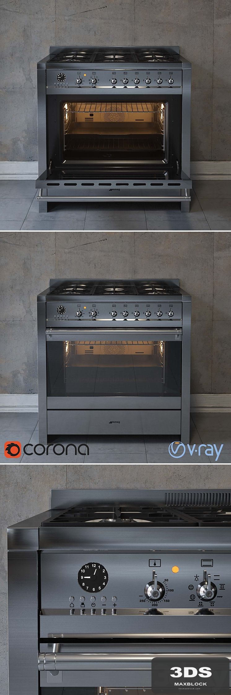 Cooking centers Smeg, CS19A-7