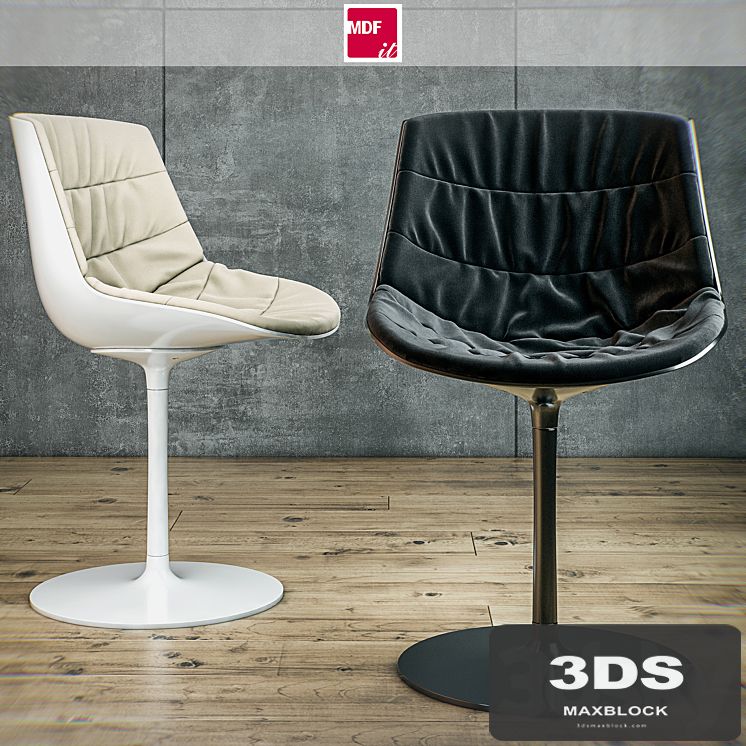 MDF italia chair Flow chair padded