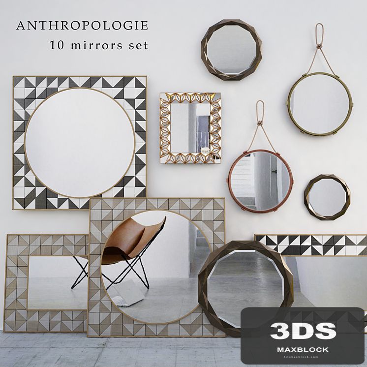 Anthropollogie Mirrors set