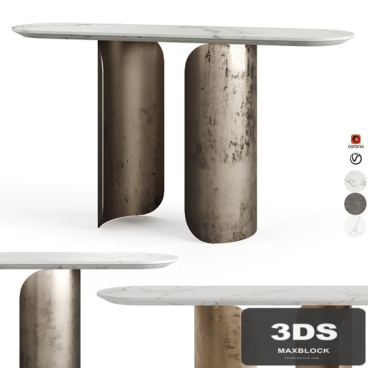GABRIEL OPERA CONTEMPORARY OVAL CONSOLE