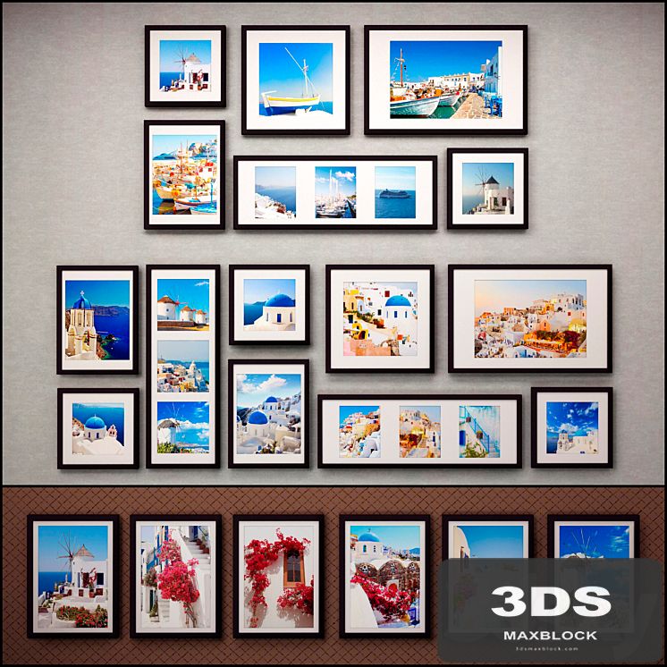 The picture in the frame: 37 pcs - 5 combinations (a collection of 37) Picture Frame