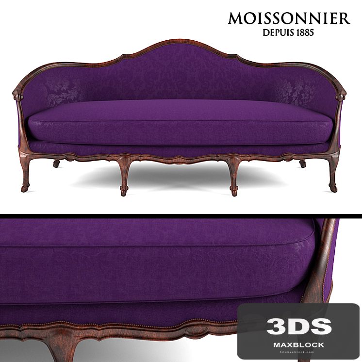 D'Aurevilly sofa by Moissonnier