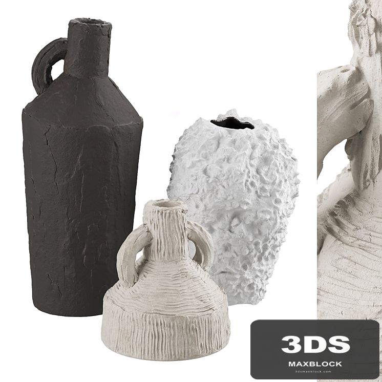 Artisan clay vases