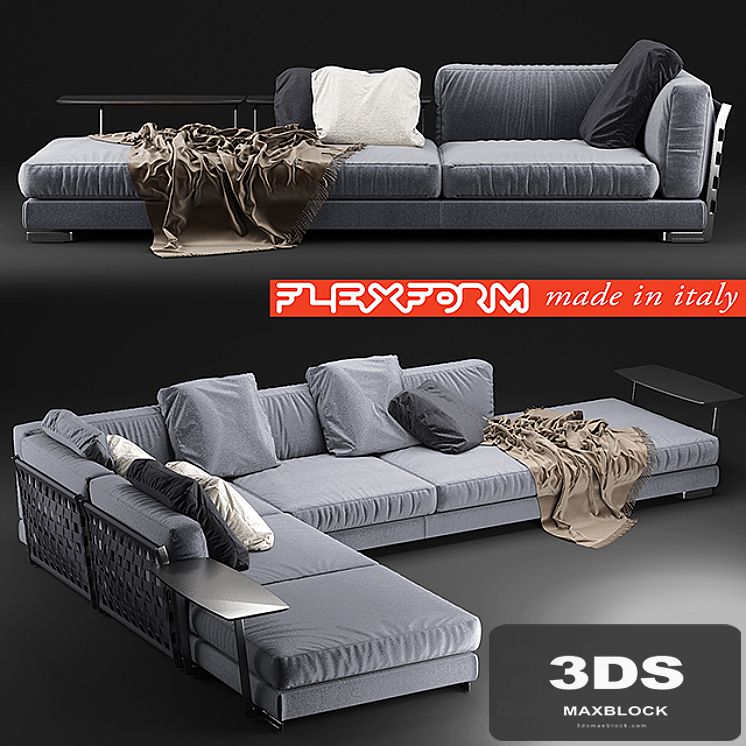 09 Cestone sofa Flexform