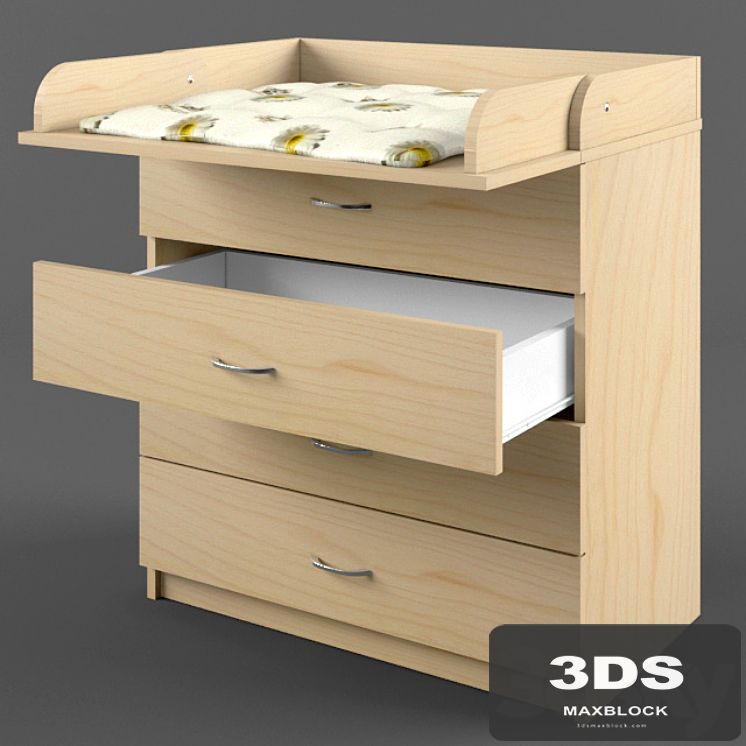 chest of drawers with changing table