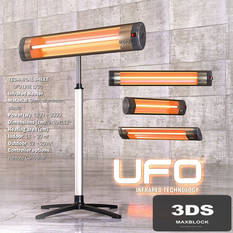 Infrared heater UFO LINE L / 30