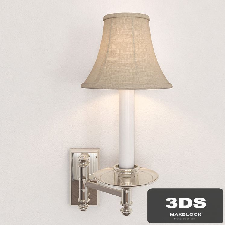 Visual Comfort EF Chapman Dorchester Swing-Arm Wall Light CHD1112PN