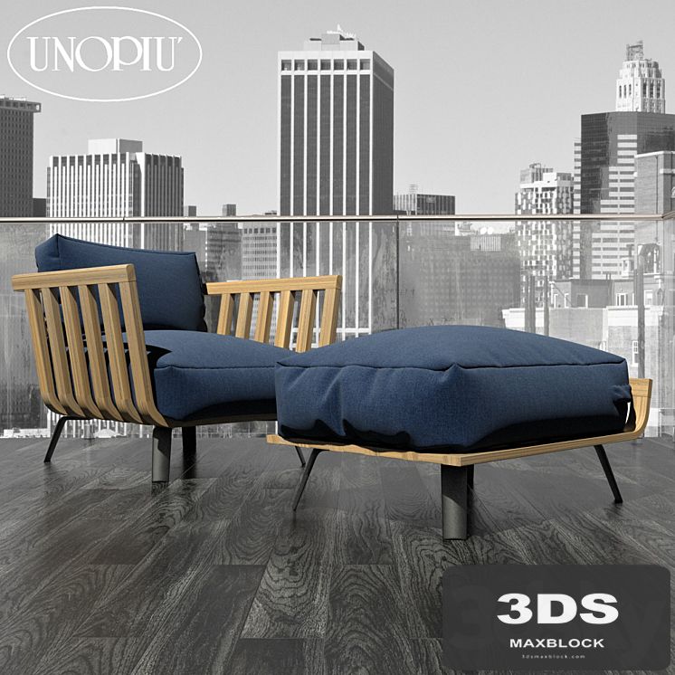Welcome outdoor armchair set
