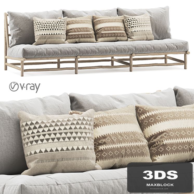 Rock the Kasbah Three-seater Sofa