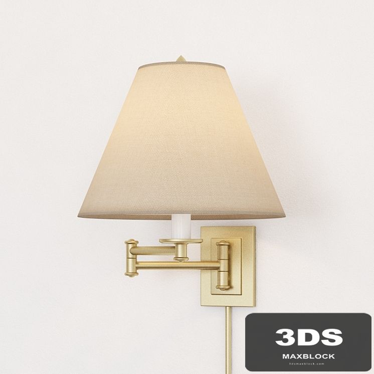 Visual Comfort Studio Primitive 1 Light Swing-Arm Wall Light