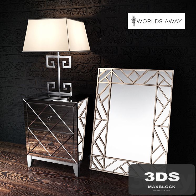 Set for the interior of the Worlds Away Homepage