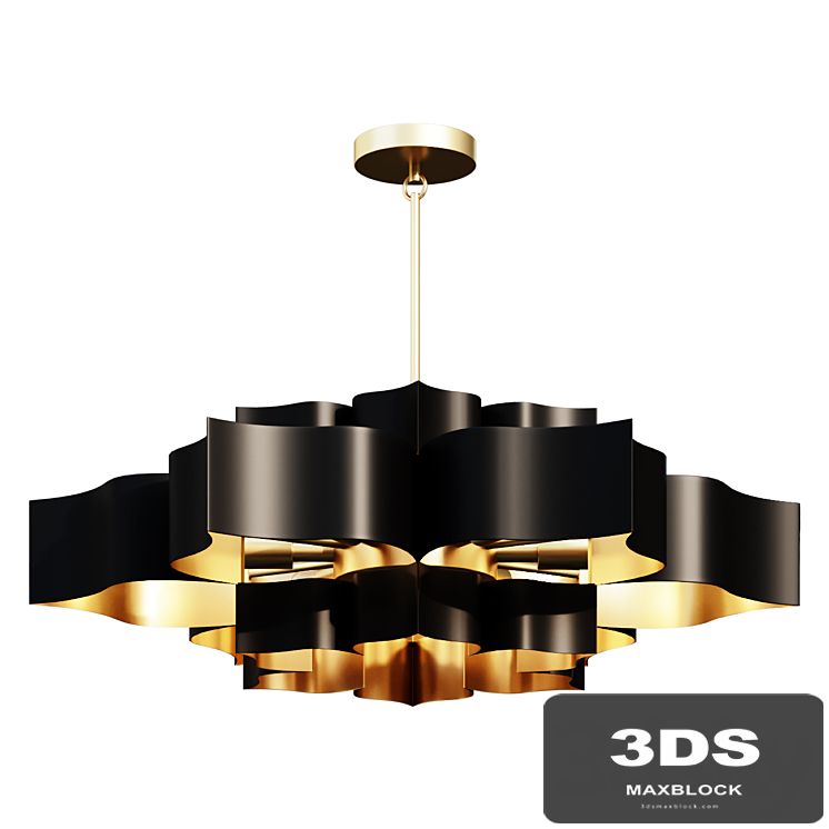 Chandelier GRAND LOTUS CHANDELIER SKU CH15325 BK lamp