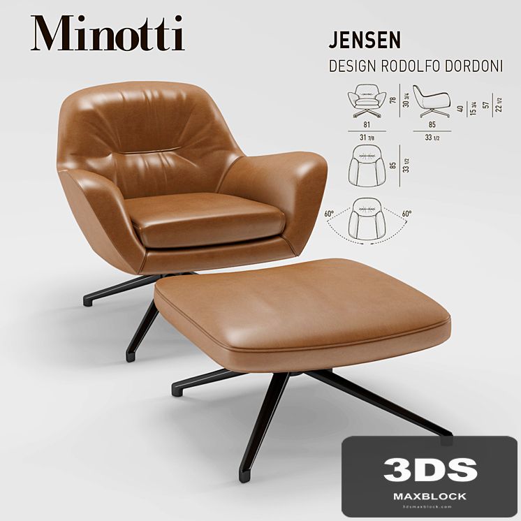 Minotti Jensen Armchair