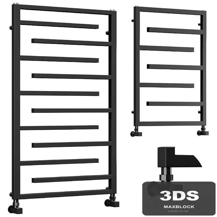 Arezzo Anthracite 1380 x 600mm Designer Towel Rail