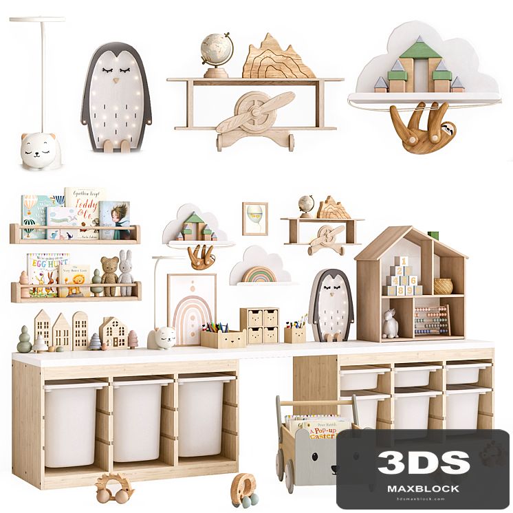Toys, decor and furniture for nursery 1