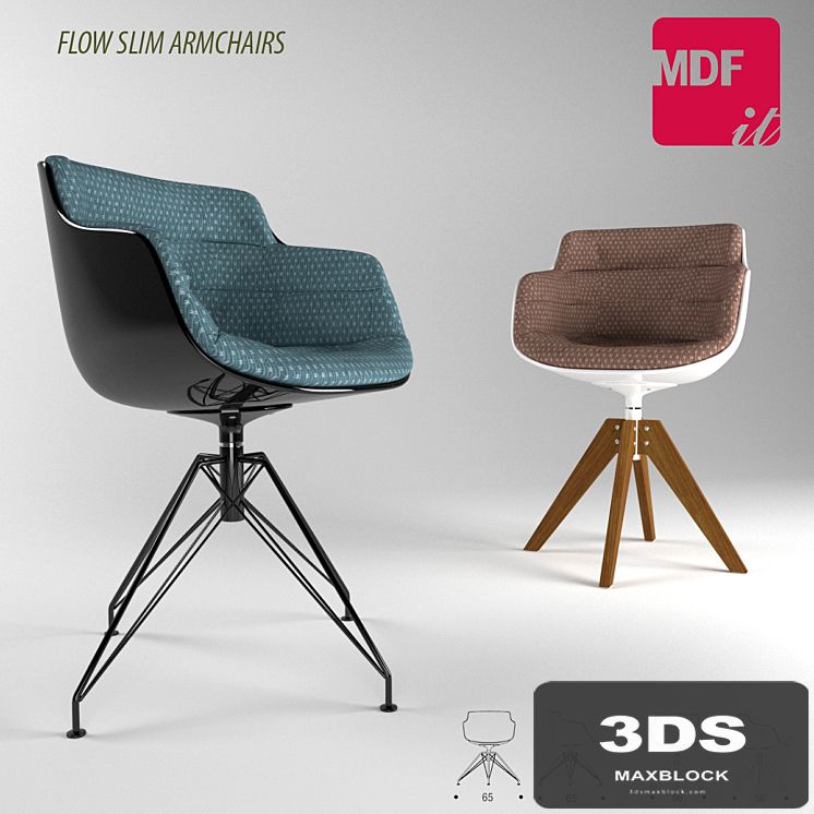 FLOW SLIM ARMCHAIRS