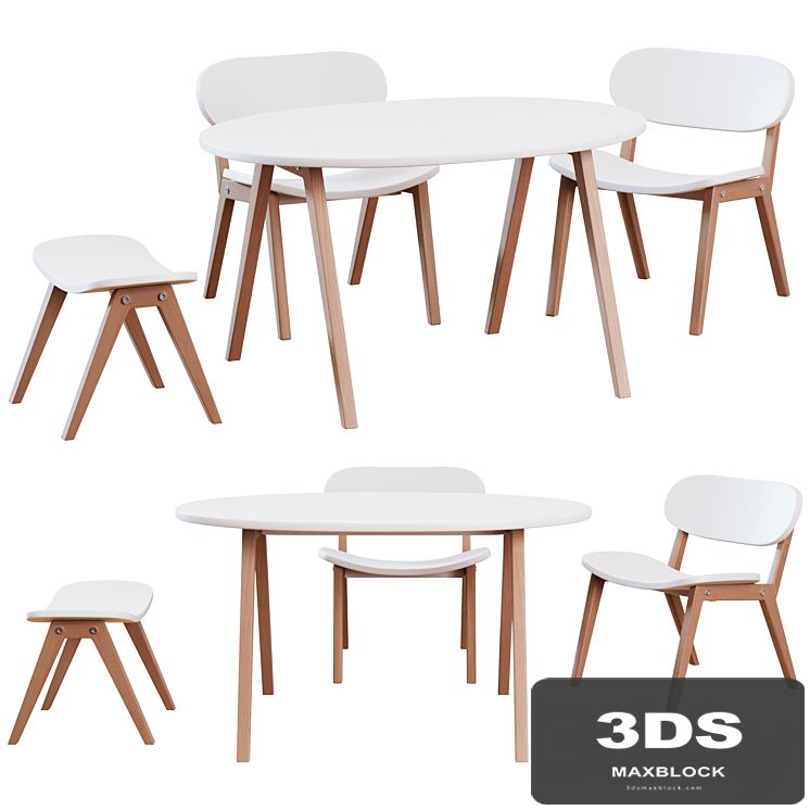 ellipse table and chair Classic