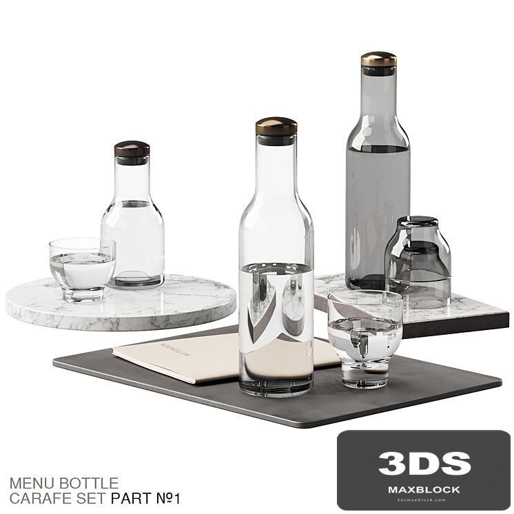 136 dishes decor set 09 MENU Bottle Carafe by Norm P01