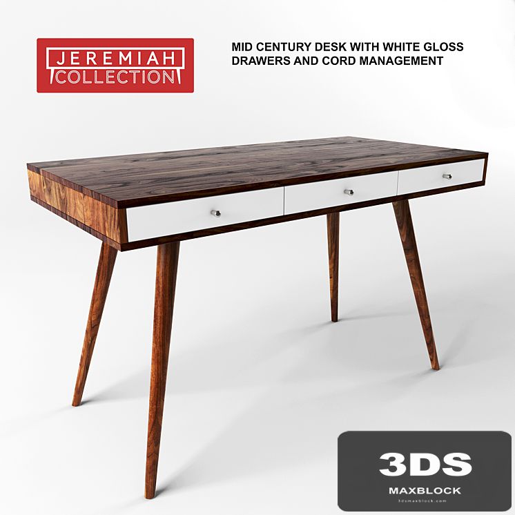 Jeremiah Collection, Mid Century Desk