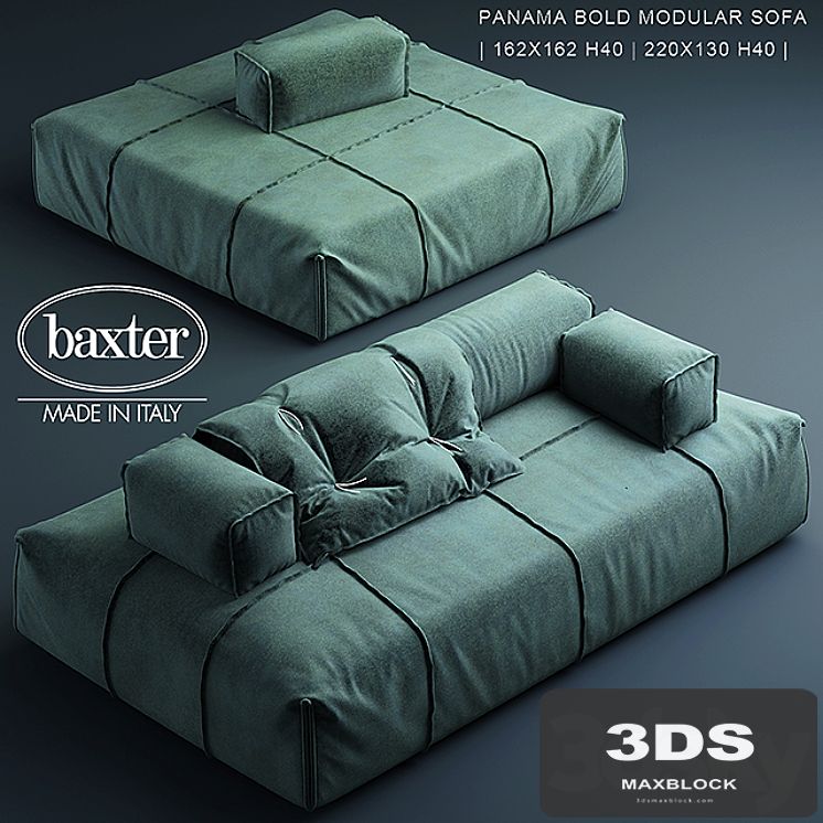 Sofa baxter PANAMA BOLD MODULAR SOFA