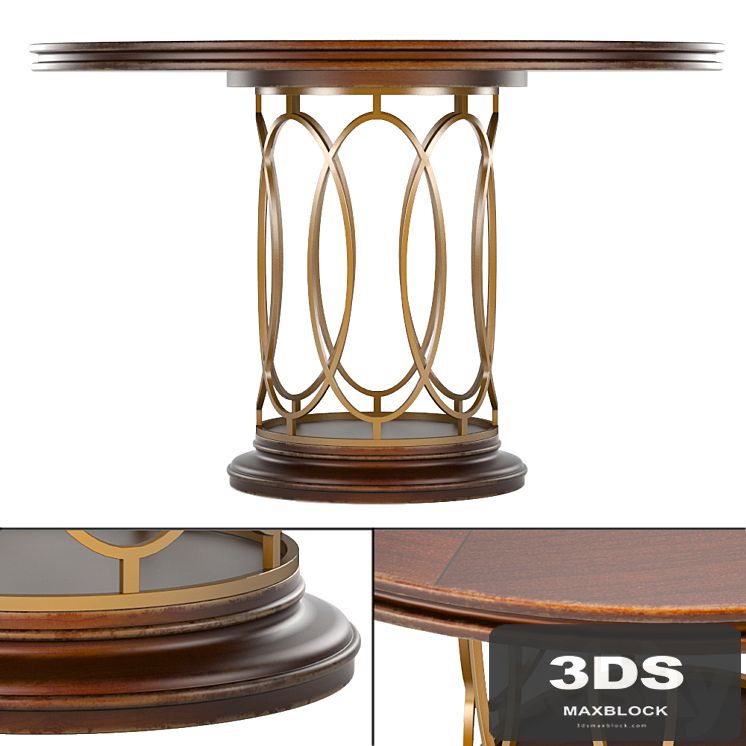 Avalon Heights-Neo Deco Pedestal Table