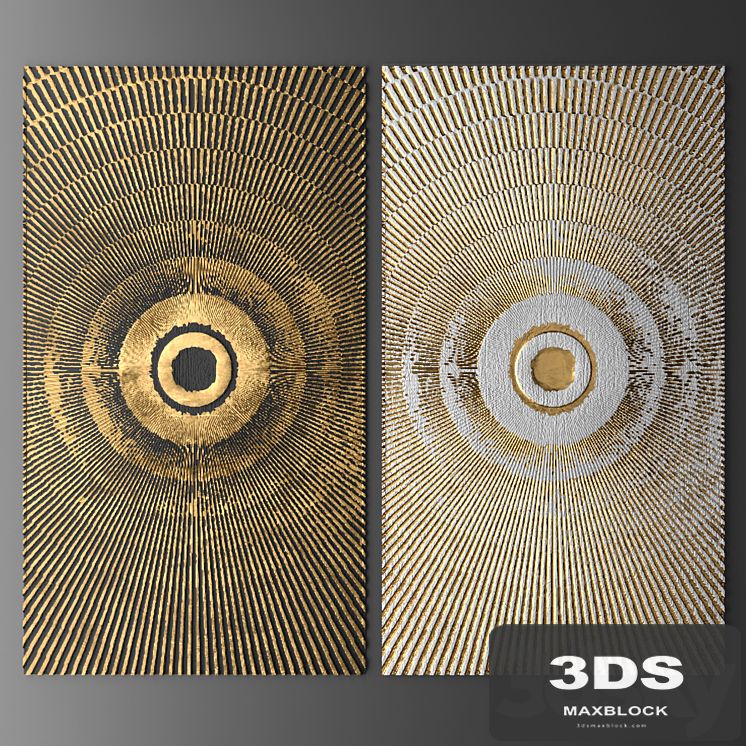Decor for wall. Panel. 3D