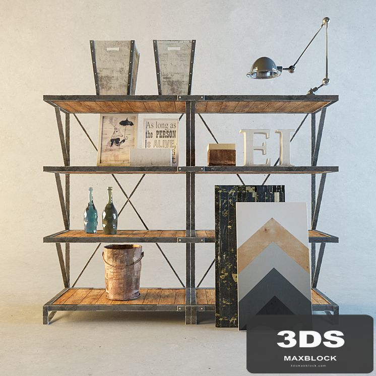 Antique style bookcase Industry