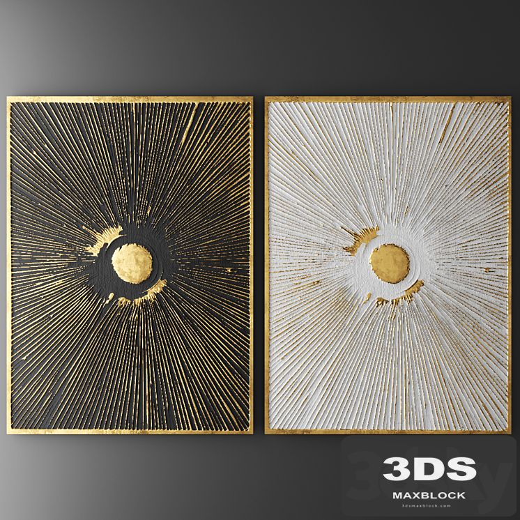 Decor for wall. Panel. 3D
