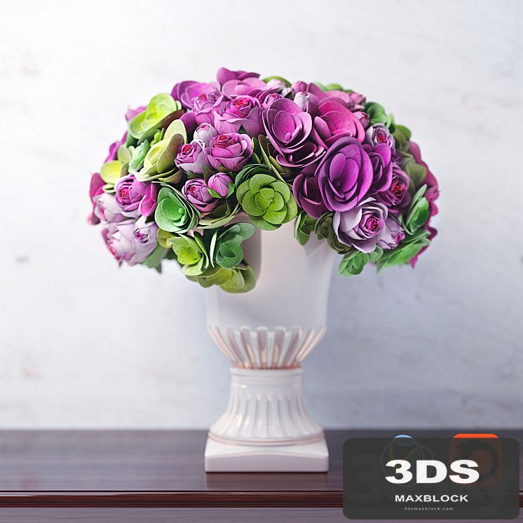 bouquet of hydrangea flowers and roses
