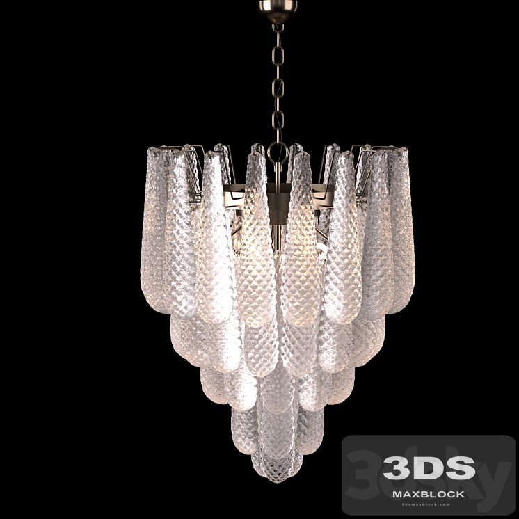 Italian Murano Petals Chandelier
