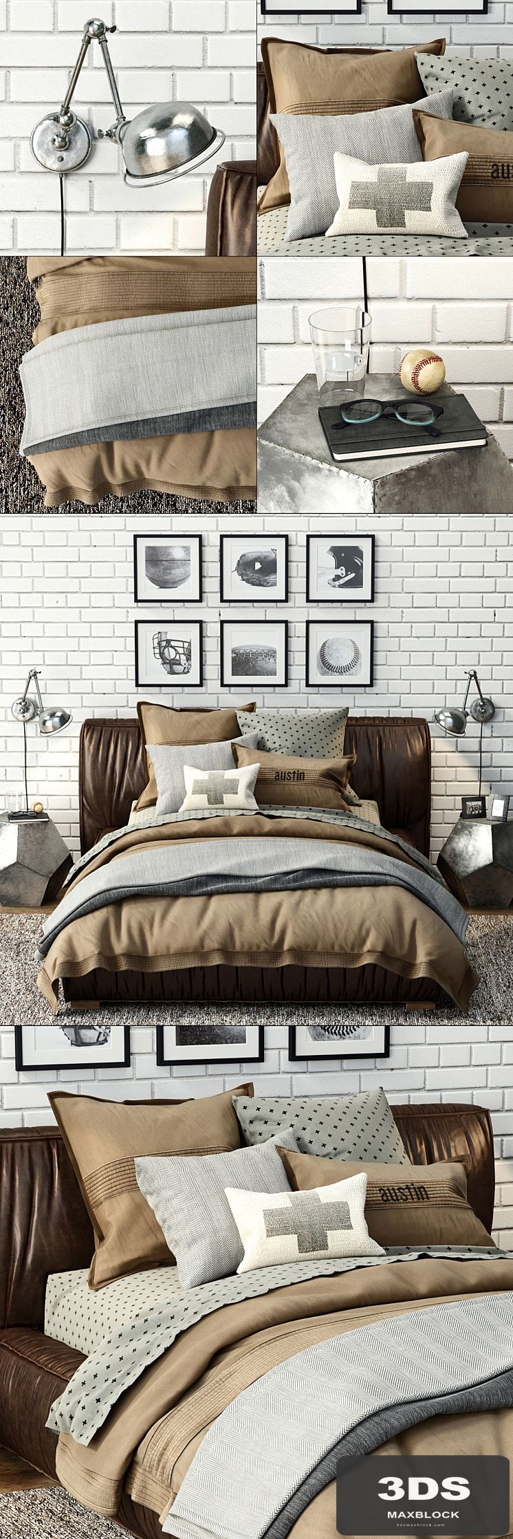 RH / SONA UPHOLSTERED PLATFORM BED