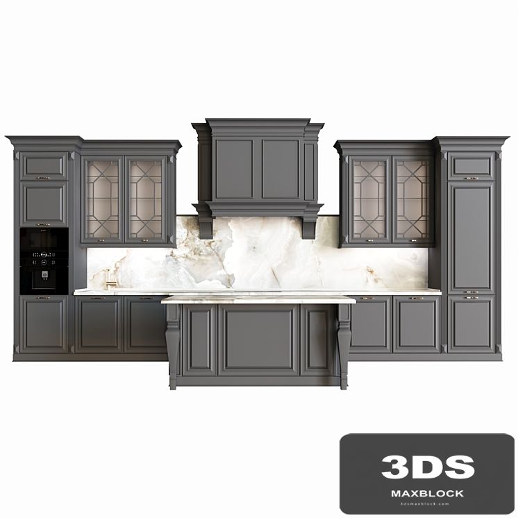 Neoclassical kitchen 04