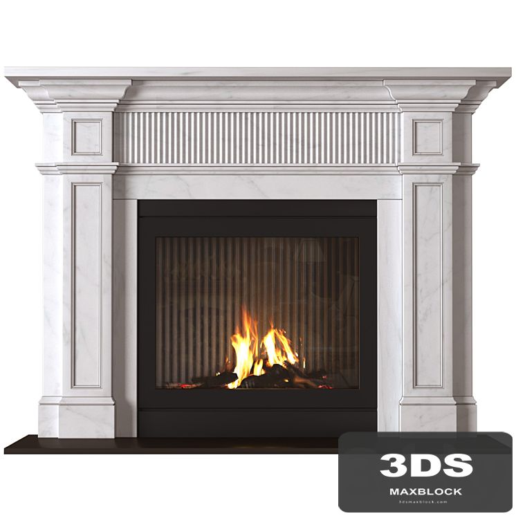 Marble modern Fireplace in Art Deco style. Marble Fireplace modern ArtDeco
