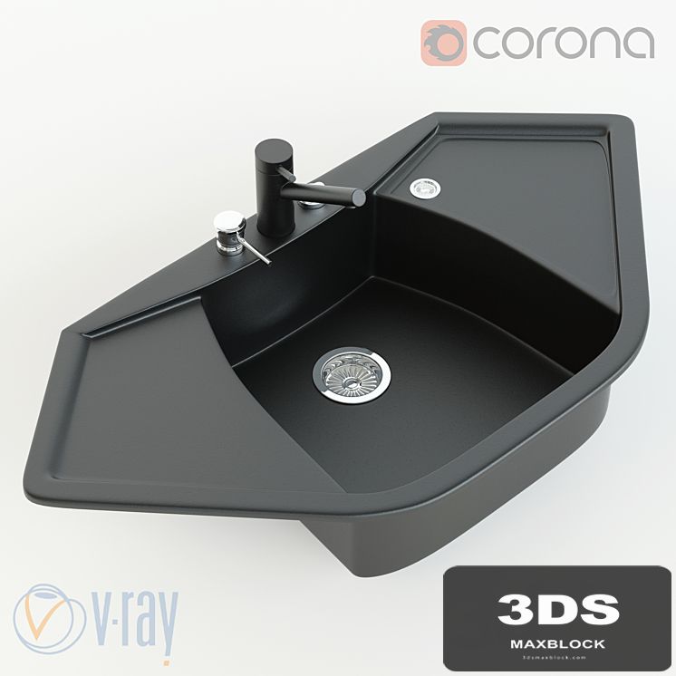 Corner sink Corax