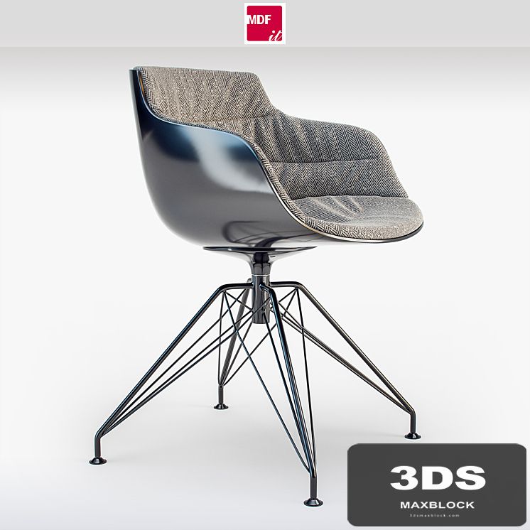 MDF italia chair Flow SLIM Padded Lem Base