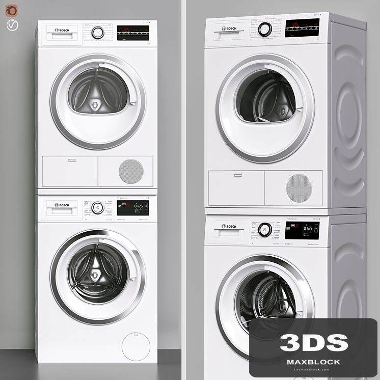 BOSCH washing machine and dryer